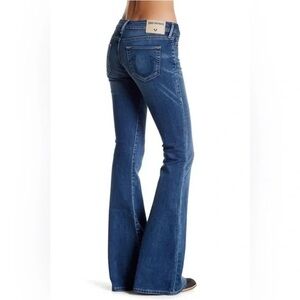 NWOT True Religion Karlie Low Rise Bell Bottom Jeans Size 28